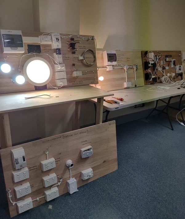 A table with several devices on it

AI-generated content may be incorrect.